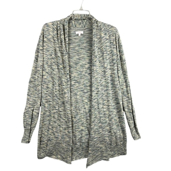 Wilfred Flaubert Linen Blend Cardigan Sweater Small Open Front Space Dye - Picture 1 of 8